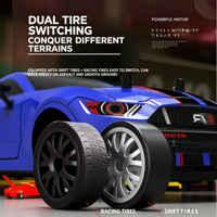 Voiture télécommandée électrique rechargeable 2,4 GHz 4x4 de course et de drift, multifonction, avec câble USB, pour experts - Meilleures ventes