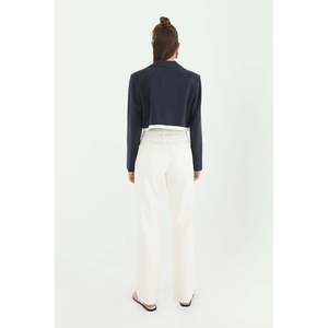 Pantalon en jean rayé pour femme - 31877PNT - ECRU - Product Image 3