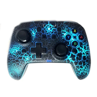 Manette de jeu sans fil Burst Crack pour Nintendo Switch/Lite/Oled Manette de jeu sans fil à émission de lumière pour Nitendo Switch