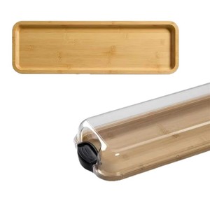 Wooden Serving <b>Tray</b> With Acrylic Lid 22 In Reversible Bpa Free Dishwasher Safe For Food Coffee <b>Tea</b> - Product Image 5