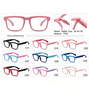 Montatura per Occhiali da Vista per Bambini, Leggera e Colorata, per Ragazzi e Ragazze, Forme Quadrate, Rotonde e a <span class=keywords><strong>Occhio</strong></span> di Gatto, Multicolore - Product Image 5