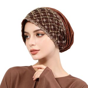 HZM-26162 <span class=keywords><strong>Hijab</strong></span> instantané élégant et luxueux pour <span class=keywords><strong>mariage</strong></span> et banquet, <span class=keywords><strong>hijab</strong></span> en perles pour femmes - Product Image 1
