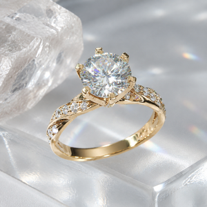 Anello Classico da Donna con Design a Fascia Intrecciata a Sei Punte - Product Image 6