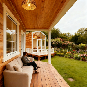 Tam giác mái nhà di động thép ánh sáng nhà prefab mở rộng có thể tháo rời hiện đại nhà nhỏ cho biệt thự và khách sạn sử dụng - Product Image 5