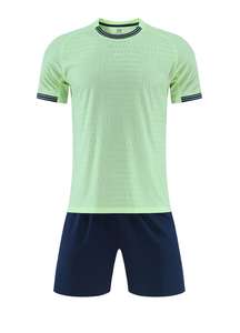 Kualitas tinggi disesuaikan pakaian sepak bola jersey sepak bola dengan nomor pemain seragam tim di versi pemain kain - Product Image 6