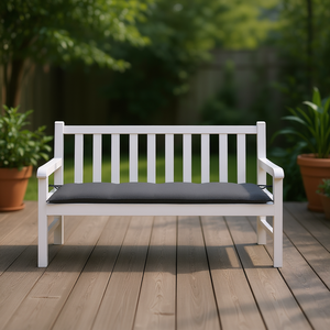 เบาะรองนั่งสำหรับม้านั่งในสวน ผ้าอ็อกซ์ฟอร์ดสีแอนทราไซต์ โพลีเอสเตอร์ 100% กันน้ำ สำหรับเฟอร์นิเจอร์กลางแจ้ง - Product Image 2