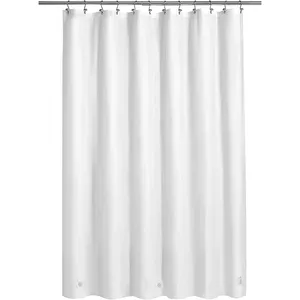 白色PEVA 10g酒店浴帘衬垫72英寸宽x 72英寸高重型环保浴帘