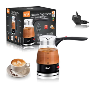 Cafetera Eléctrica de 600W, Cafetera Turca de Vidrio, Cafetera Italiana Mocha, Cafetera Griega Turca, Fácil de Usar en Casa u Oficina, Ideal para Regalo - Product Image 1