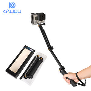 Support de caméra d'action GoPro réglable à trois positions, perche à selfie en plastique avec bras pliable à trois sections, accessoire pour caméras d'action - Product Image 4