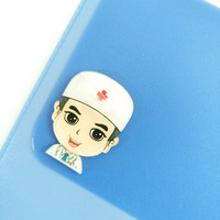 Étui à crayons en PVC anti-fuite avec motif de dessin animé mignon pour infirmière et médecin, design personnalisé, marque Yilan, pour les écoles et les bureaux, en plastique épais
