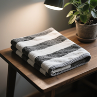Custom Beach Towel Pure Cotton 32-thread Color-striped Gift Bath Towel, Water-absorbing Adult Reclining Chair Towel