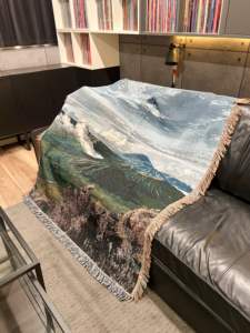 โซฟาผ้าแจ็คการ์ดทอทนทานผ้าห่มโพลีเอสเตอร์และผ้าฝ้ายดีไซน์ใหม่สำหรับตกแต่งและปิกนิก - Product Image 4