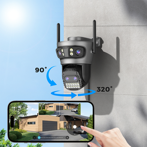 Veezoom 20MP bốn ống kính ngoài trời an ninh tự động theo dõi <span class=keywords><strong>camera</strong></span> CCTV đầy màu sắc tầm nhìn ban đêm âm thanh hai chiều Kết nối Wifi đám mây - Product Image 3