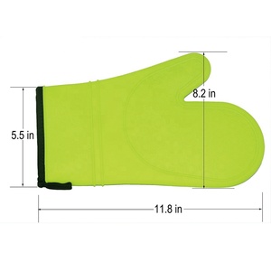 Silicone <span class=keywords><strong>Manique</strong></span> Silicone Imperméable Résistant À La Chaleur Gants de BARBECUE Grillés - Product Image 3