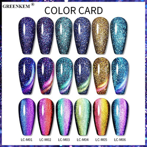 Esmalte en <span class=keywords><strong>Gel</strong></span> Magnético para Uñas, Pegamento de Diamante Reflectante, Ojo de Gato, Pavo Real, Ojo de Gato, <span class=keywords><strong>8</strong></span> Colores, Nuevo - Product Image 4