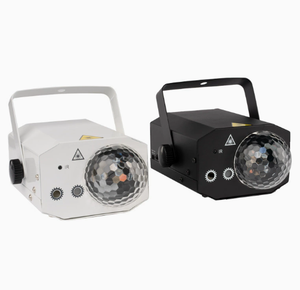 Luz de Discoteca con 16 Patrones RGB, Láser DJ LED, Bola Mágica de Cristal, DMX512, Activación por Sonido, Blanca, para Bodas y Fiestas - Product Image 2