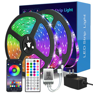 ไฟ LED บลูทูธแบบมีกาวในตัว 5050 สีสัน RGB สร้างบรรยากาศอัจฉริยะ ยืดหยุ่นได้ แรงดันต่ำ 12v ชุดไฟเส้น พร้อมฟังก์ชั่นดนตรี - Product Image 3