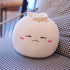 Coussin en peluche en forme de dumpling avec expression mignonne, coussin décoratif <span class=keywords><strong>Dim</strong></span> sum, jouet en peluche doux et amusant en forme de dumpling alimentaire - Product Image 5