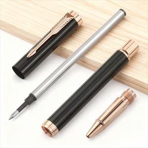 Business Luxury Metal Gel <b>Pen</b> with Custom Logo Slim Signature Blue 0.5mm Writing Width Gift <b>Pen</b> for Corporate Events - Product Image 4