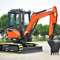 Mini-excavatrice sur chenilles Lovol Shanding de 2 tonnes, moteur haute performance, pompe, garantie 1 an