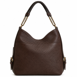 Bolso de Hombro Tipo Hobo de PU Texturizado Suave, Personalizado al por Mayor, de Gran Capacidad, con Forro de Poliéster para Todas las Temporadas - Product Image 3