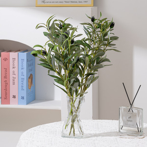Fabricante Mayorista de Ramas de Olivo Artificiales de 30cm-100cm, Ramo de Espuma Plástica con Hojas Verdes y Frutos, Accesorios para Fotografía - Product Image 5