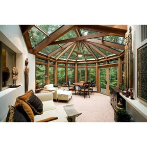 Serre extérieure moderne sur mesure avec pare-soleil rétractable, triangle, double vitrage trempé, double vitrage Low-E - Product Image 4