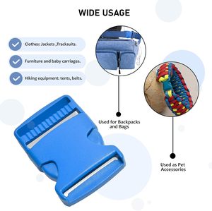 Pcs Plastic Buckles Inch Buckles For <b>Straps</b> Mm Side Release Ideal For <b>Straps</b> Pet Collars <b>Webbing</b> Backpack - Product Image 4