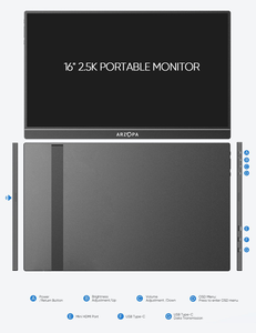 Arzopa z1rc 2K 2560*1600 60Hz 88% NTSC xách tay chơi game USB Màn hình Màn hình mở rộng cho máy tính xách tay di động màn hình di động - Product Image 3