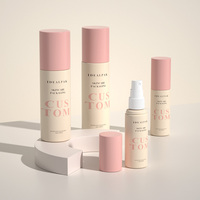 Flacons pulvérisateurs noirs ronds en PET 50ml 150ml 200ml pour cosmétiques, emballage capillaire, brume fine mate