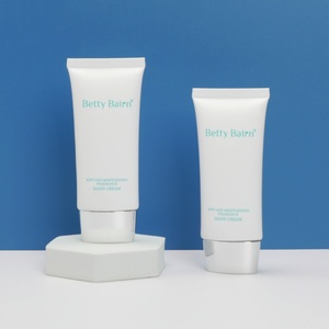 Crème solaire personnalisée de luxe 50 ml, lotion cosmétique, emballage en plastique ovale à presser - Product Image 6