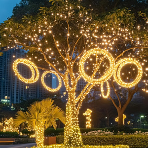 Cao cấp LED Acrylic Lantern Tree cho công viên và vườn giáng sinh trang trí - Product Image 6