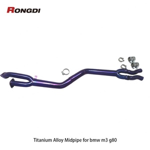 Tubo de Escape Central Individual de Fábrica para BMW M3 M4 G80 G82 S58 3.0T 2019-2024, Tubo de Escape de Aleación de Titanio de 3.5 Pulgadas - Product Image 6