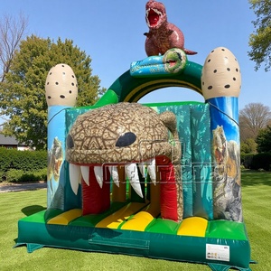 Pista de Obstáculos Inflable Comercial Mini <span class=keywords><strong>Dino</strong></span>, Tobogán Inflable <span class=keywords><strong>Dino</strong></span> con Certificación CE para Alquiler en Eventos Infantiles - Product Image 1