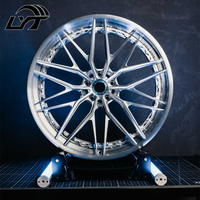 Jantes forgées polies LYT en 2 pièces, 18, 19, 20, 21, 22 pouces pour BMW Série 5, Mercedes Classe E, Toyota Crown, Ford Mustang, Dodge Charger, Tesla
