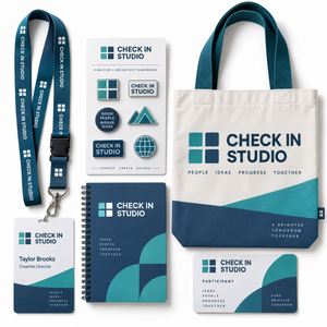 Kit de Exposición para Eventos Deportivos con Logotipo Personalizado, que Incluye Tarjeta de Registro, Cordón para Credencial, Pin, Bloc de Notas, Bolsa de Transporte y Tarjeta de Participante - Product Image 1