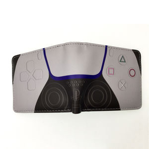 Cartera Corta de Cuero PU con Diseño de Videojuegos para <span class=keywords><strong>PS4</strong></span>, Impresión Colorida de Dibujos Animados, Cartera con Clip para Billetes y Tarjetas - Product Image 2