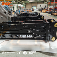 Brise-roche hydraulique robuste RHB140 pour excavatrice de 18 à 26 tonnes |   Marteau de roche silencieux de type boîte à chisel latéral de 140 mm