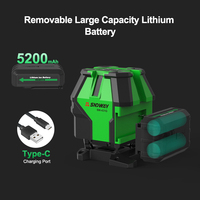 Sndway SW-431G niveau Laser rotatif vert 3D 16 lignes à distance sans fil auto-nivelant 360 niveau Laser 360 horizontal et vertical