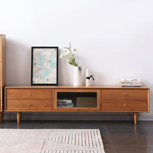 Unidad de Medios de <span class=keywords><strong>TV</strong></span> para sala de estar, centro de entretenimiento de madera sólida, diseño moderno de estilo japonés - Product Image 6