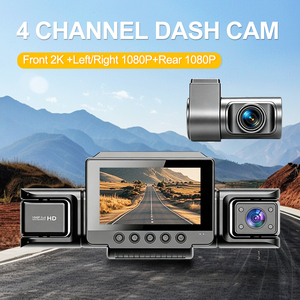 กล้องติดรถยนต์ 2K 1440P 4Ch พร้อม WiFi ในตัว หน้าจอ 3 นิ้ว 4 เลนส์ บันทึกภาพหน้า-ซ้าย-ขวา-หลัง ความละเอียด 1080P Full HD กล้องติดรถยนต์แบบ Quad Dash Cam รับผลิตแบบ OEM/ODM - Product Image 3