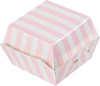 Caja para Hamburguesas Plegable con Superficie Lisa, Papel Texturizado, Caja de Almacenamiento Resistente, Caja para Hamburguesas Clásica, Práctica y Duradera, Caja Marrón