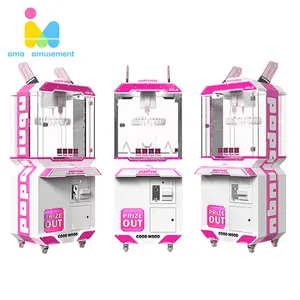 Ama Amusement New Design Coin Operated Space Bunny Gift Clip Machine Prize Game Machine For Kids