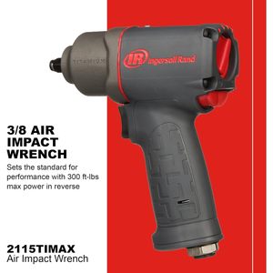 Llave de Impacto Neumática Ingersoll Rand 2115TiMAX de 3/8 Pulgadas, con Caja de Titanio y Empuñadura de Pistola - Product Image 2