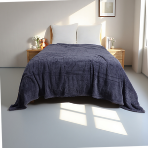 بطانية أطفال شتوية ناعمة ودافئة للغاية من صوف تيدي شيربا، بلون واحد، خفيفة الوزن وقابلة للتخصيص للمنزل والسفر والسرير والأريكة - Product Image 1