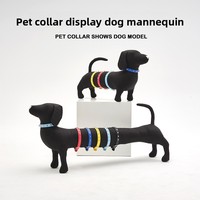 Mannequin de chien professionnel en tissu doux pour présentation de colliers pour animaux, modèle minimaliste pour la photographie, accessoires de présentation de vêtements