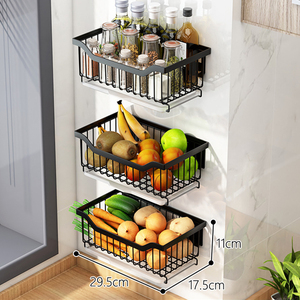 Évier de cuisine mural à 2 niveaux, passoire pliable pour le stockage des fruits et légumes, panier de lavage et d'égouttage organisé Avec <span class=keywords><strong>bac</strong></span> à eau - Product Image 5