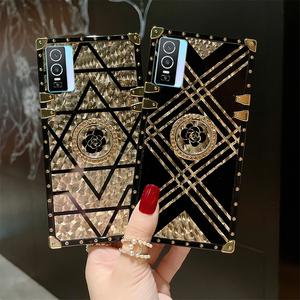 Funda trasera con soporte de anillo para Vivo Y76S, funda para móvil Vivo S15 Pro - Product Image 1