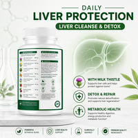 Capsules Antioxydantes de Soutien Hépatique Haute Puissance OEM/ODM Chardon-Marie 80% Silimarine Complément Détoxifiant Sans OGM Sans Gluten