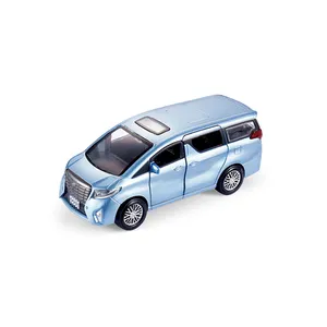 Warna biru muda Model Toyota berlisensi diskon besar pemasok mainan Cameron tarik ke belakang 1/36 mobil mainan logam dengan suara